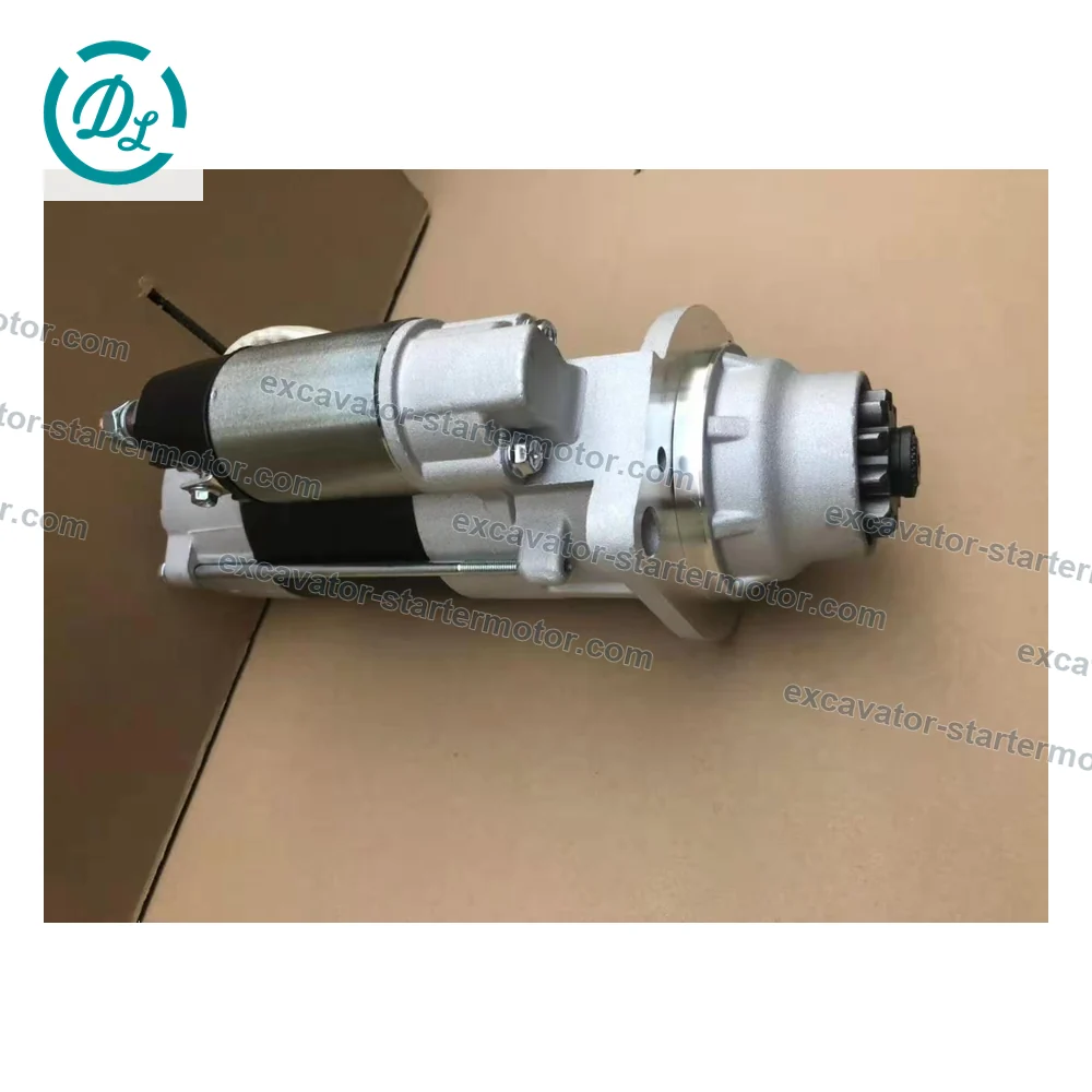 M009T60171 24V 5.5kW 11-Tooth Starter Motor for Kobelco SK300/SK400 and Mitsubishi Fuso, OEM/reference M009T60171, 24V 5.5kW 11-Tooth PLGR Starter Motor