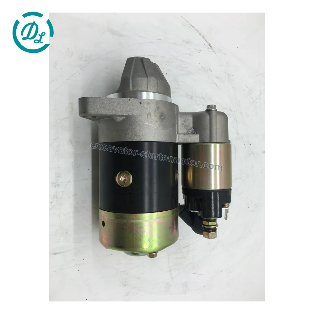 114362-77011 12V 0.8kW 8T CCW Starter for Yanmar L-Series Engines, OEM/reference 114362-77011, 12V 0.8kW CCW 8-Tooth Starter