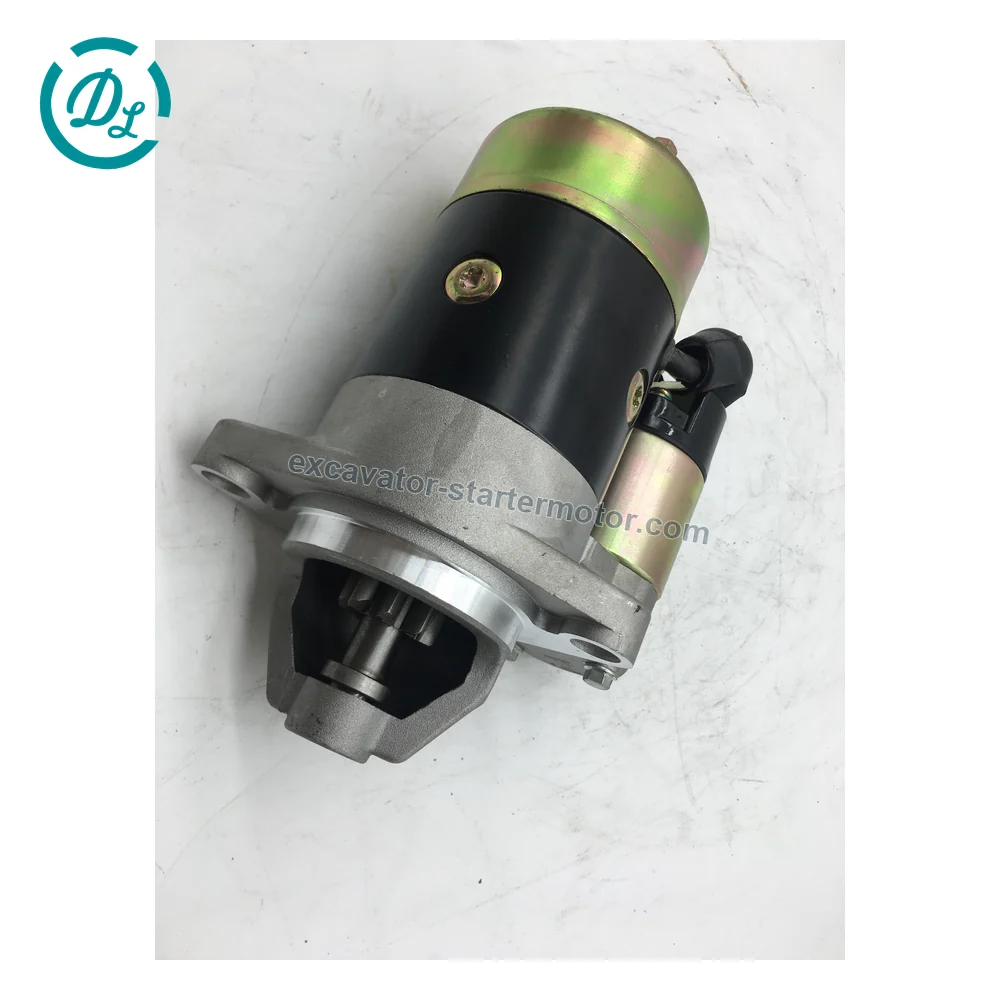 114362-77011 12V 0.8kW 8T CCW Starter for Yanmar L-Series Engines, OEM/reference 114362-77011, 12V 0.8kW CCW 8-Tooth Starter, product view 5