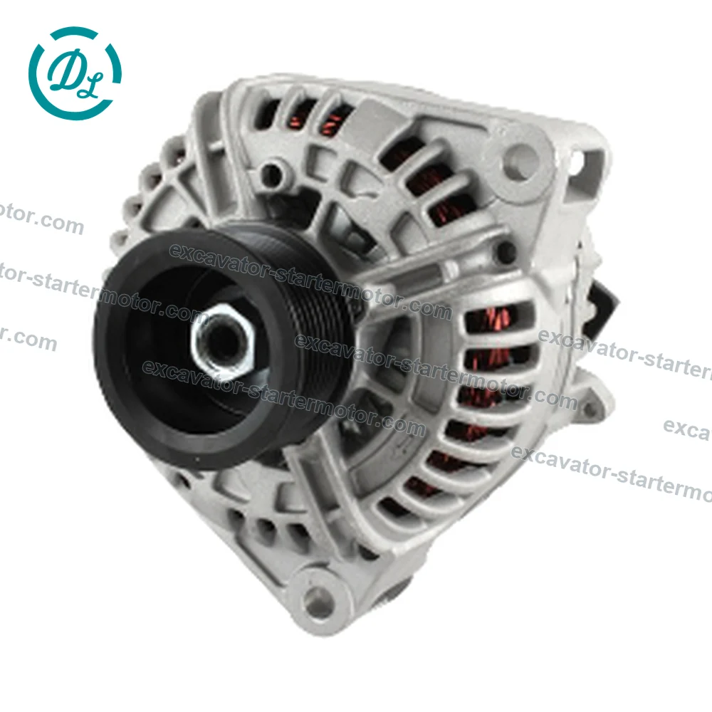 RE538907 24V 130A 8-Groove Alternator for John Deere 1050K 524K 544K 550K, OEM/reference RE538907, Alternator