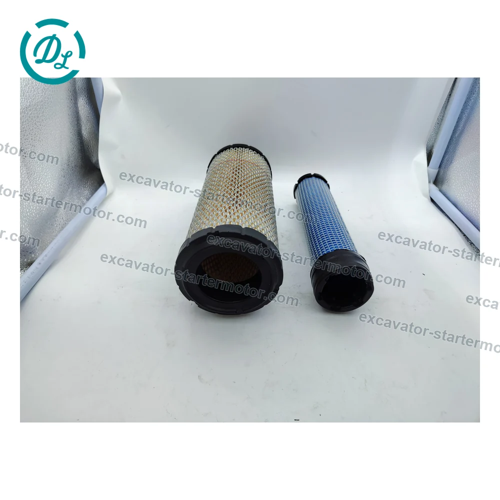 P821575 P822858 RadialSeal Air Filter Set for SANY SY35U SY35C with Yanmar Engine, OEM/reference P821575, P821575 primary + P822858 safety / FPG RadialSeal