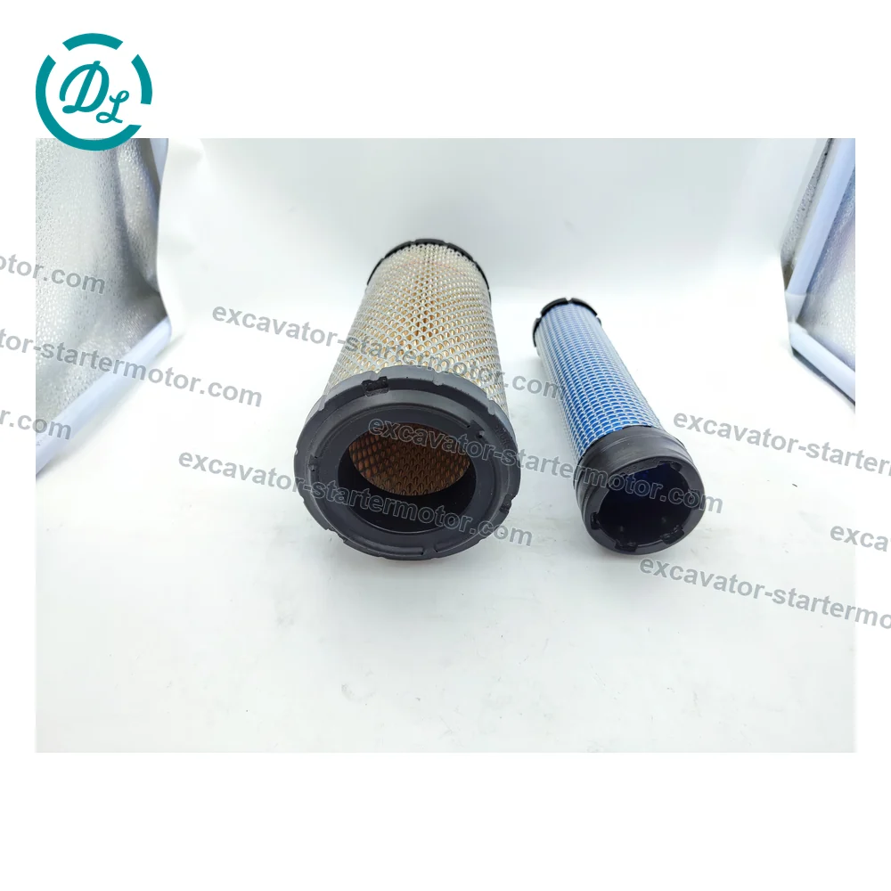 P821575 P822858 RadialSeal Air Filter Set for SANY SY35U SY35C with Yanmar Engine, OEM/reference P821575, P821575 primary + P822858 safety / FPG RadialSeal, product view 2