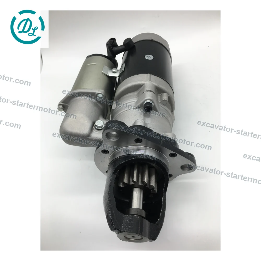 600-813-7120 24V 7.5kW 11-Tooth Starter for Komatsu 6D125 6D170, OEM/reference 600-813-7120, 24V 7.5kW 11-Tooth Starter, product view 3
