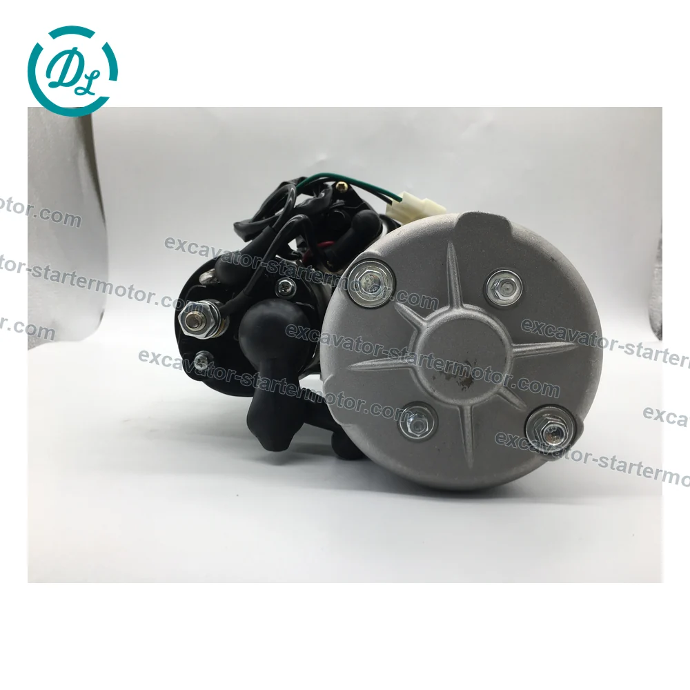 600-813-7120 24V 7.5kW 11-Tooth Starter for Komatsu 6D125 6D170, OEM/reference 600-813-7120, 24V 7.5kW 11-Tooth Starter, product view 5