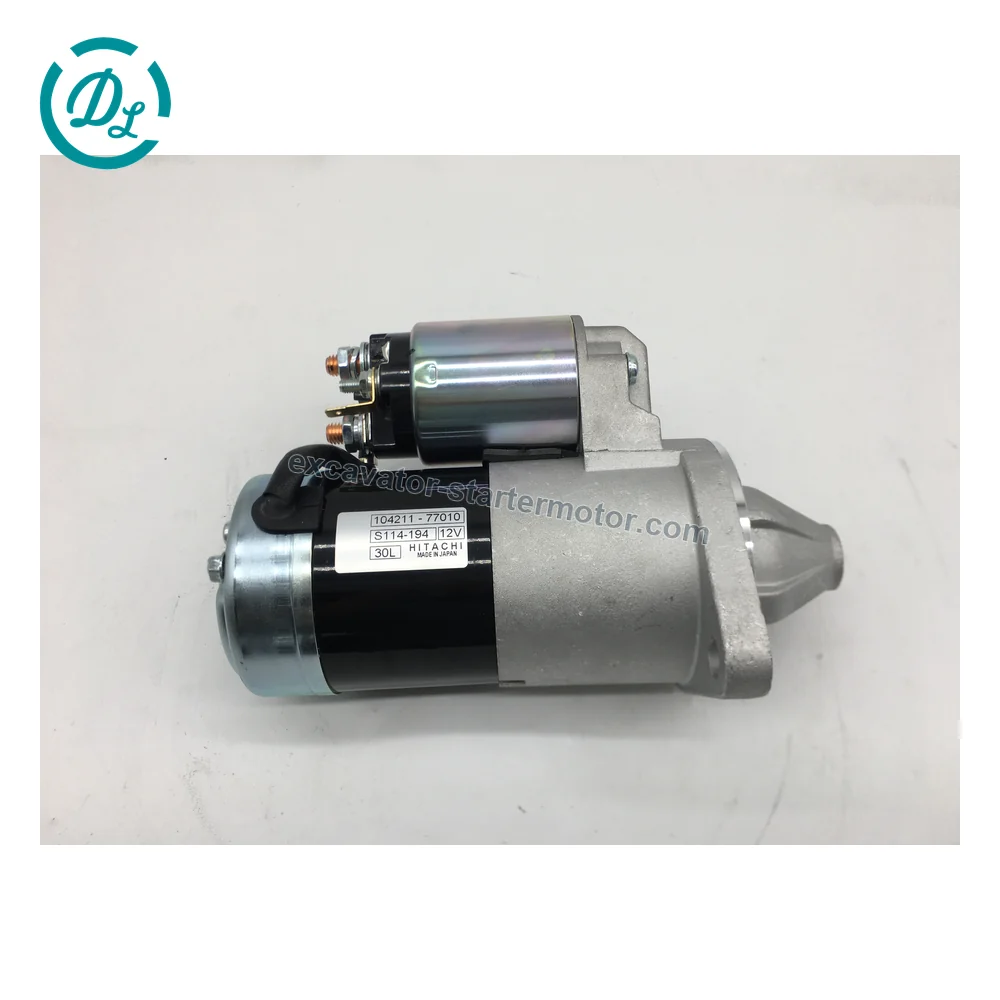 S114-194 12V 1.0kW 9-Tooth Starter for Yanmar YSM8 YSM12, OEM/reference S114-194, 12V 1.0kW 9-Tooth Starter Motor
