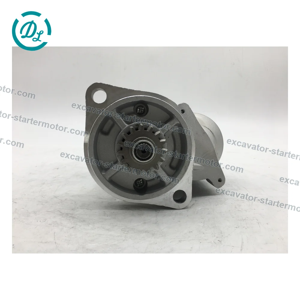 119209-77010 12V 1.4kW 15-Tooth Starter for Yanmar 3TNV76, OEM/reference 119209-77010, 12V 1.4kW 15-Tooth Starter Motor, product view 2