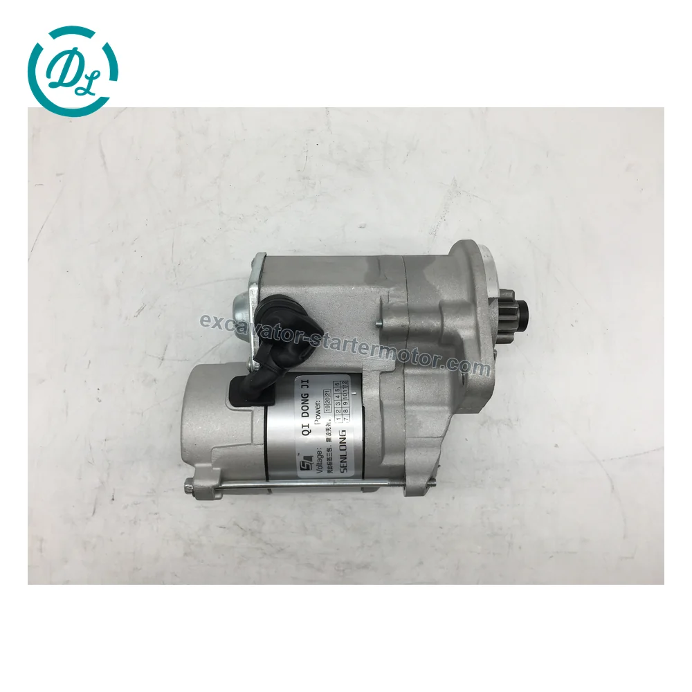 228000-9800 12V 1.4kW 8-Tooth Starter for Kubota D1803 V2006 Engines, OEM/reference 228000-9800, 12V 1.4kW 8-Tooth Starter Motor