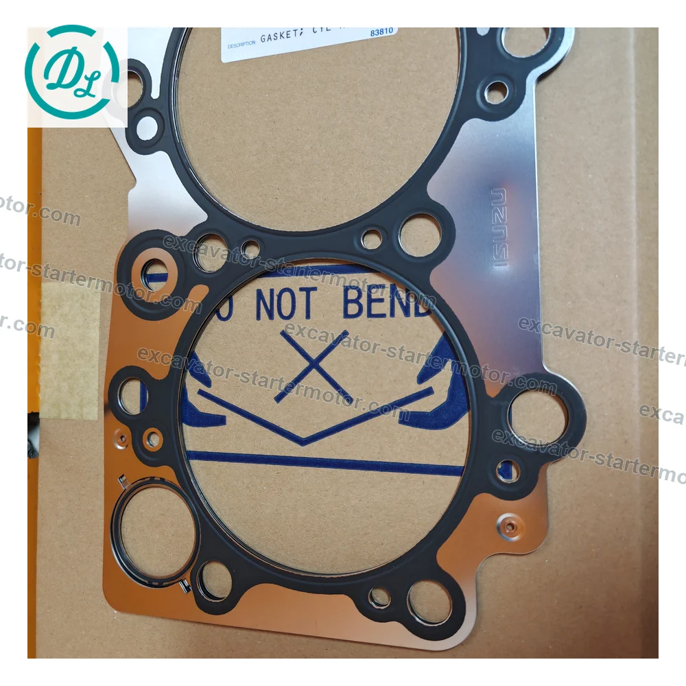 8-98114256-0 1-87618391-0 Cylinder Head Gasket for Isuzu 4HK1 Hitachi ZX200-3 ZX240-3, OEM/reference 8-98114256-0, 4HK1 Cylinder Head Gasket, product view 4