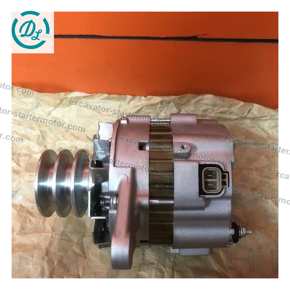 1-87618284-0 24V 50A Alternator for Isuzu 6HK1 Hitachi ZX330 ZX350, OEM/reference 1-87618284-0, 24V 50A Alternator, product view 3