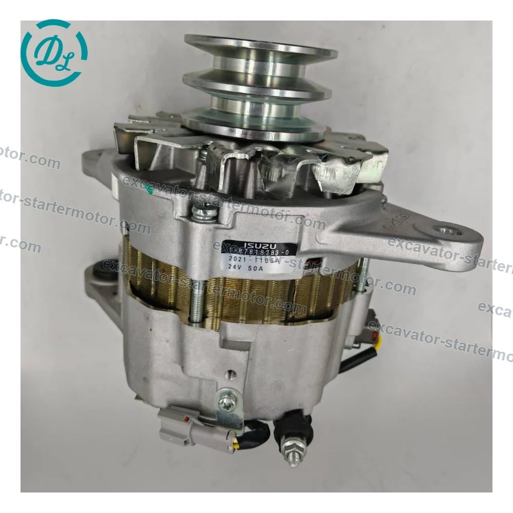 1-87618283-0 1-81200530-4 24V 50A Alternator for Isuzu 4BG1 6BG1 6WG1, OEM/reference 1-87618283-0, 24V 50A Alternator