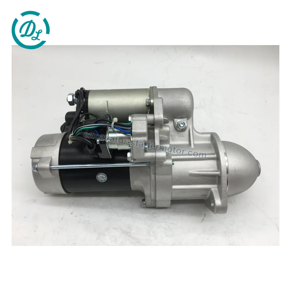 8970298632 24V 4.5kW 9T Starter for Isuzu 4BD1 4BD1T, OEM/reference 8970298632, 24V 4.5kW CW 9-Tooth Starter, product view 3