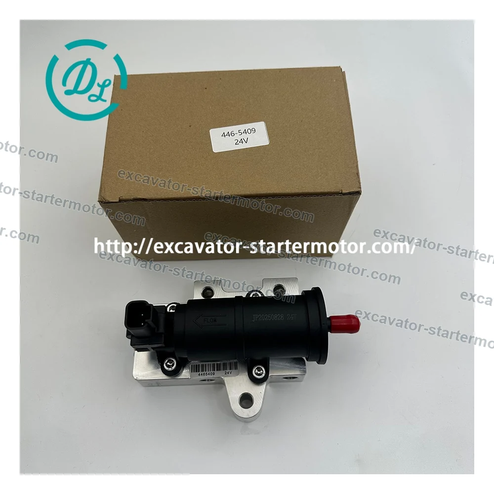 446-5409 24V Fuel Transfer Pump for CAT 320E C4.4 C6.6 C7.1, OEM/reference 446-5409, 24V Electric Fuel Transfer Pump, product view 6