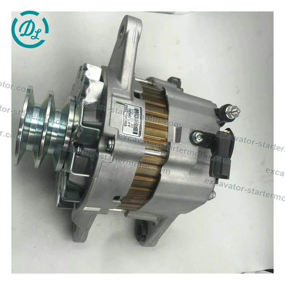 8-98341395-0 24V 50A Alternator for Isuzu 6BG1 6WG1, OEM/reference 8-98341395-0, 24V 50A Alternator, product view 3