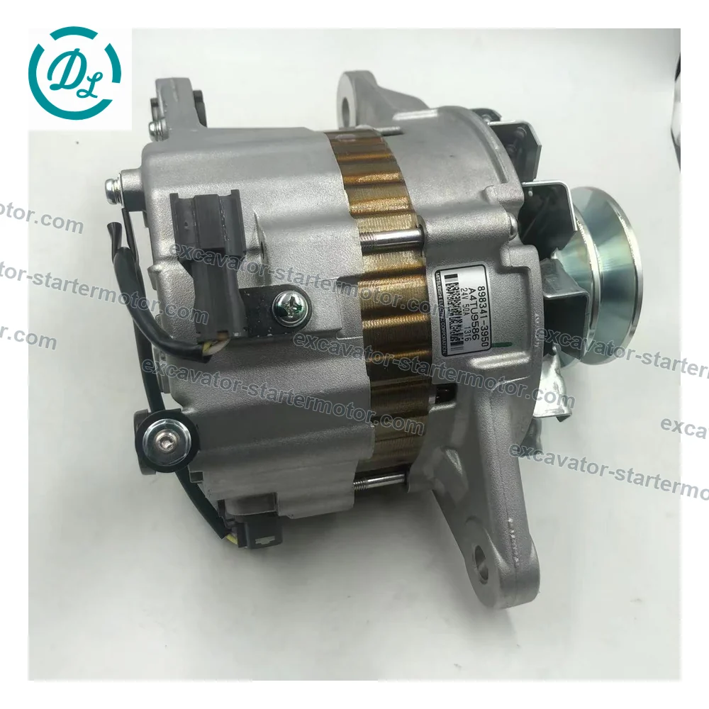 8-98341395-0 24V 50A Alternator for Isuzu 6BG1 6WG1, OEM/reference 8-98341395-0, 24V 50A Alternator, product view 8