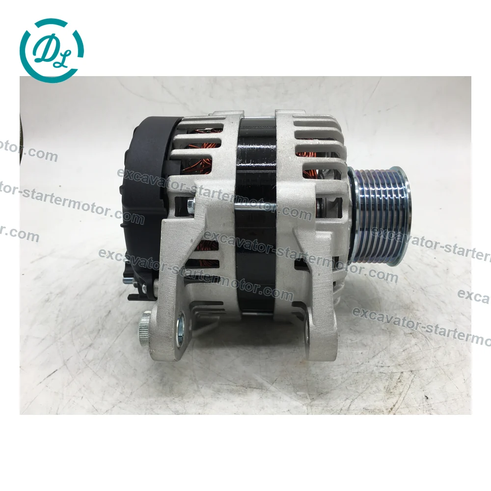 5310736 24V 70A 16SI Alternator for Cummins QSL9.3 Engine, OEM/reference 5310736, 24V 70A Delco 16SI 8-Groove Alternator, product view 2