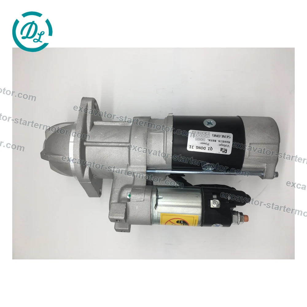 600-813-3451 0-23000-1290 24V 5.5kW 11-Tooth Starter for Komatsu 4D95 6D95, OEM/reference 600-813-3451, 24V 5.5kW 11-Tooth Starter