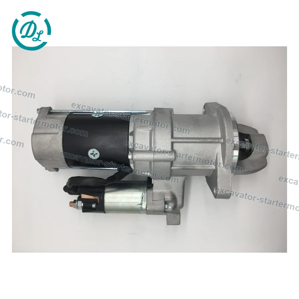 600-813-3451 0-23000-1290 24V 5.5kW 11-Tooth Starter for Komatsu 4D95 6D95, OEM/reference 600-813-3451, 24V 5.5kW 11-Tooth Starter, product view 2
