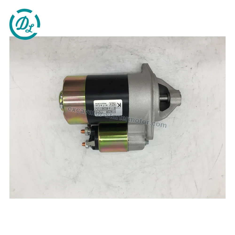 119225-77010 12V 0.9kW 8-Tooth Starter for Yanmar 3TNA72E, OEM/reference 119225-77010, 12V 0.9kW 8-Tooth CW Starter
