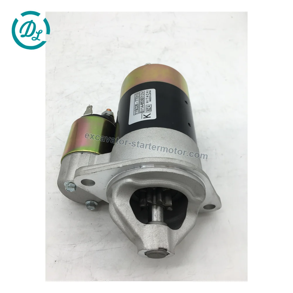 119225-77010 12V 0.9kW 8-Tooth Starter for Yanmar 3TNA72E, OEM/reference 119225-77010, 12V 0.9kW 8-Tooth CW Starter, product view 3