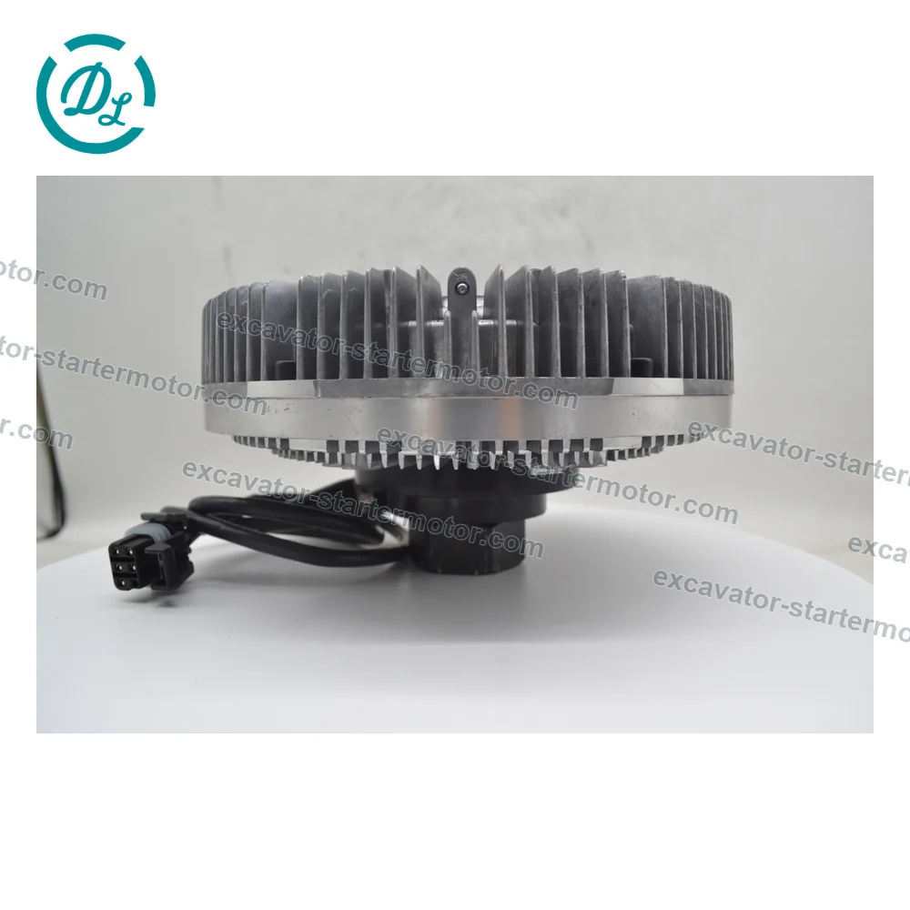 AT419064 Viscous Fan Drive for John Deere E210LC E240 E260 E300, OEM/reference AT419064, Electrically Connected Viscous Fan Drive