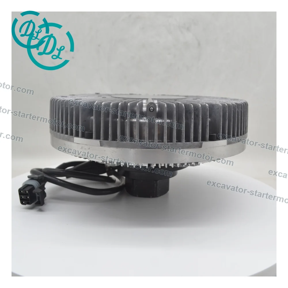 AT419064 Viscous Fan Drive for John Deere E210LC E240 E260 E300, OEM/reference AT419064, Electrically Connected Viscous Fan Drive, product view 2