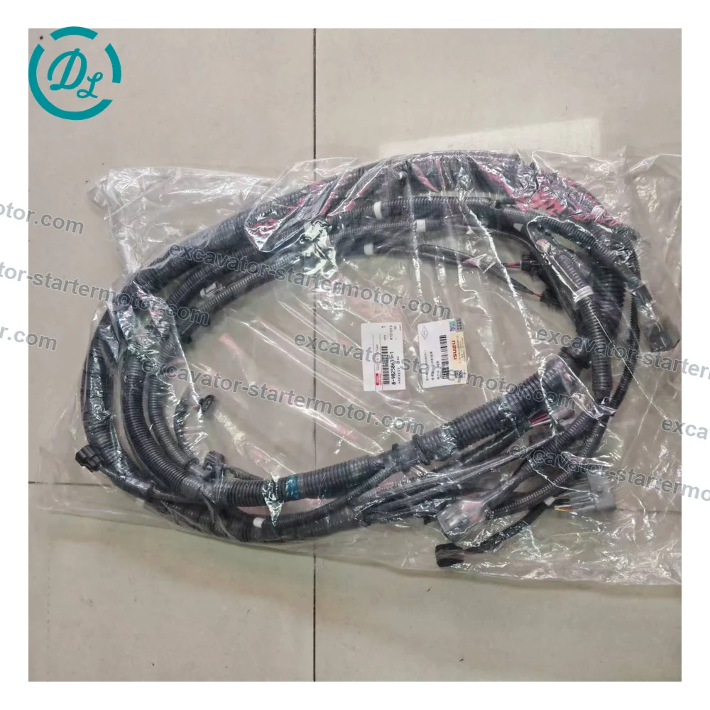 8-98258631-1 8982586311 Engine Wiring Harness for Isuzu 6WG1 SANY SY485, OEM/reference 8-98258631-1, Multi-Branch Engine Wiring Harness, product view 3