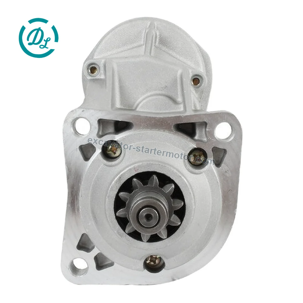 128000-4080 12V 10T Starter for Perkins 4.236 4.248 Engines, OEM/reference 128000-4080, 12V 10-Tooth Offset Gear-Reduction Starter, product view 2