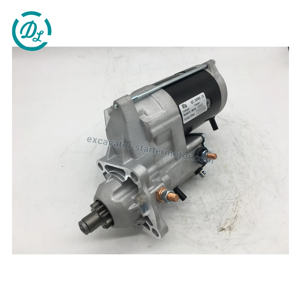 128000-5731 24V 5.5kW 10-Tooth Starter for Cat Challenger Equipment, OEM/reference 128000-5731, 24V 5.5kW 10-Tooth CW OSGR Starter, product view 2
