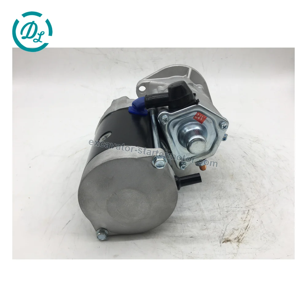 128000-5731 24V 5.5kW 10-Tooth Starter for Cat Challenger Equipment, OEM/reference 128000-5731, 24V 5.5kW 10-Tooth CW OSGR Starter, product view 6