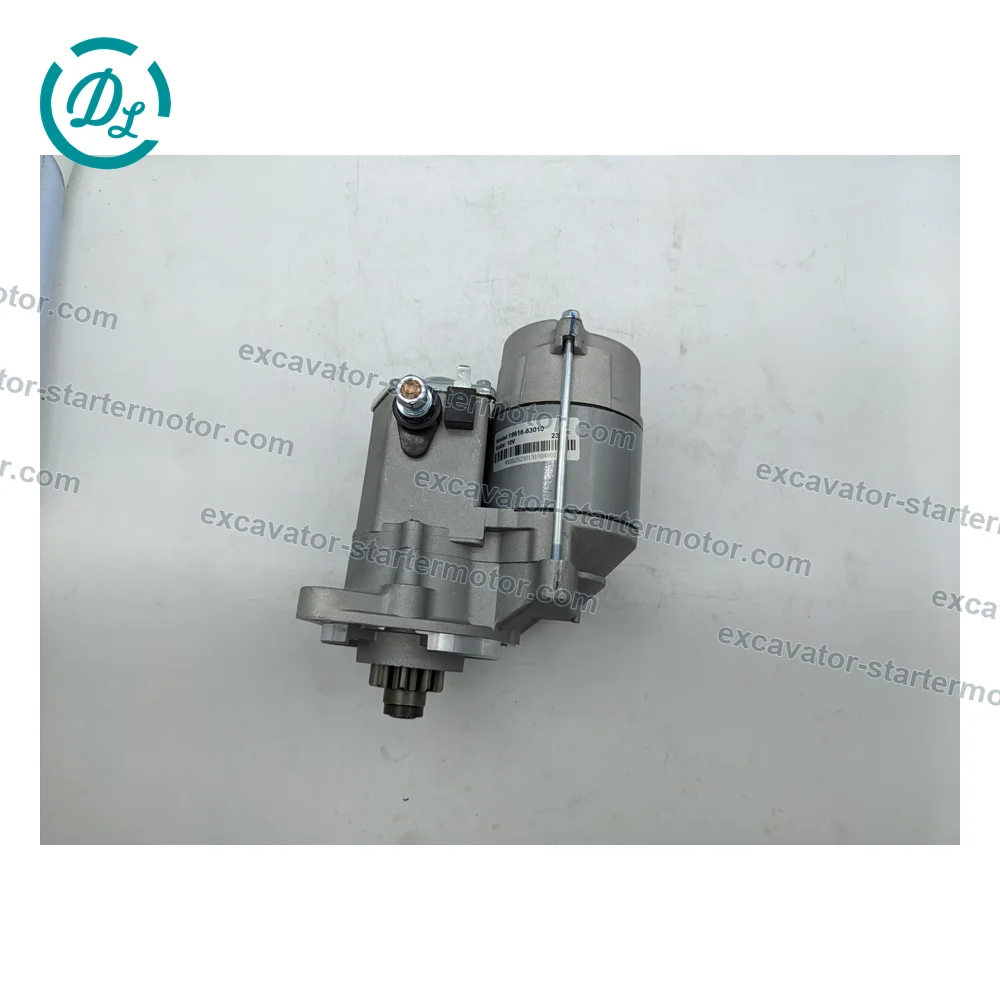 19616-63010 12V 1.4kW 9-Tooth Starter for Kubota KX033-4 U35-4, OEM/reference 19616-63010, 12V 1.4kW 9-Tooth OSGR Starter Motor, product view 6