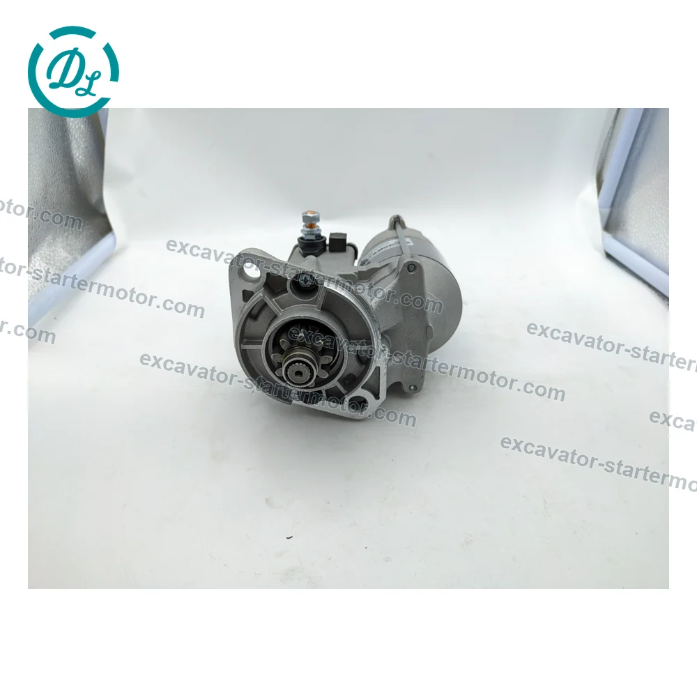19616-63010 12V 1.4kW 9-Tooth Starter for Kubota KX033-4 U35-4, OEM/reference 19616-63010, 12V 1.4kW 9-Tooth OSGR Starter Motor, product view 7