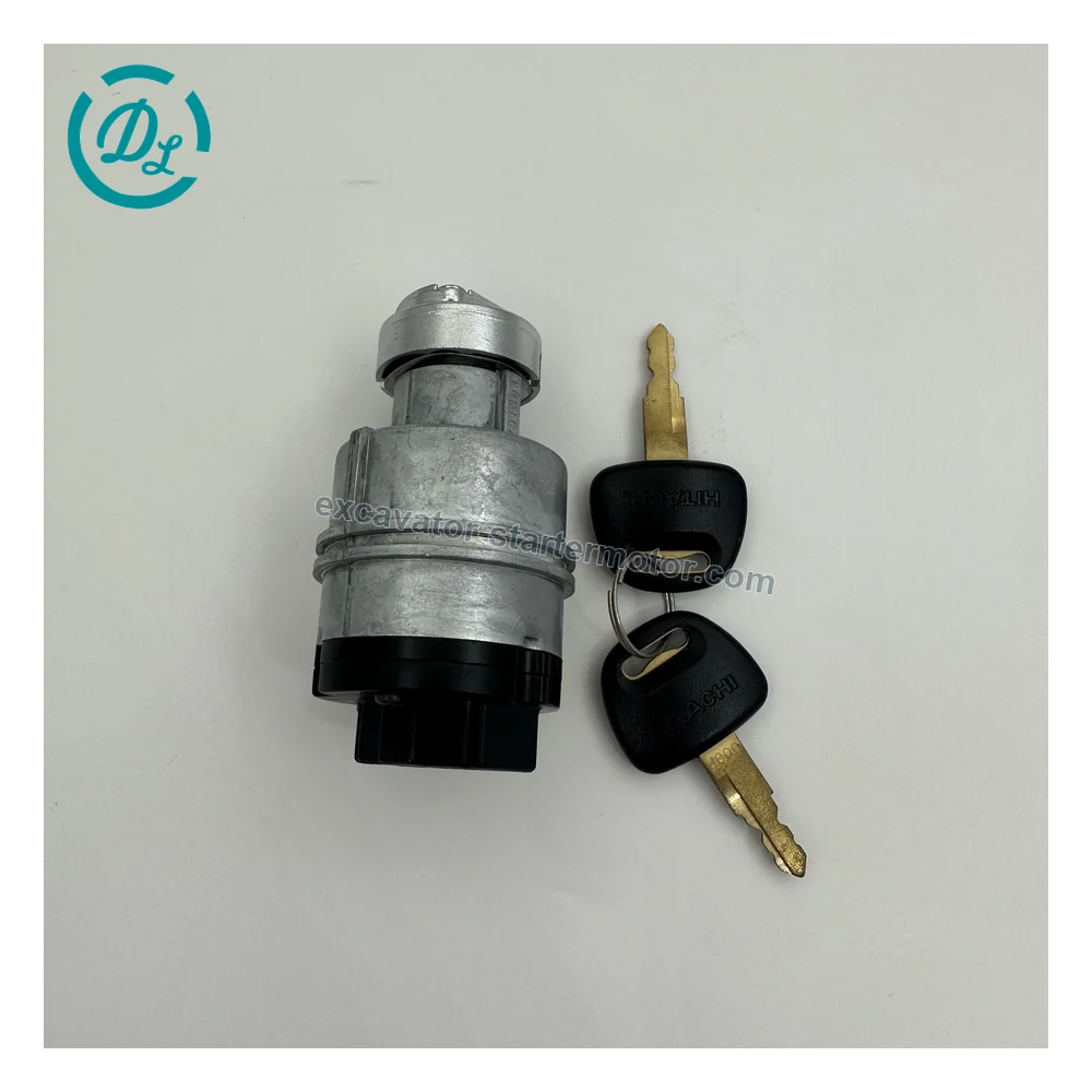 4448303 Key Start Switch for John Deere 75C 120C and Hitachi EX200-2 EX200-5, OEM/reference 4448303, Key Start / Ignition Switch