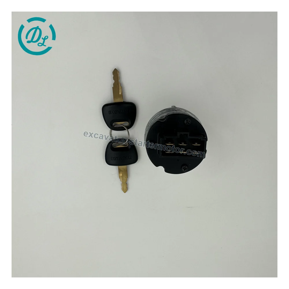 4448303 Key Start Switch for John Deere 75C 120C and Hitachi EX200-2 EX200-5, OEM/reference 4448303, Key Start / Ignition Switch, product view 2