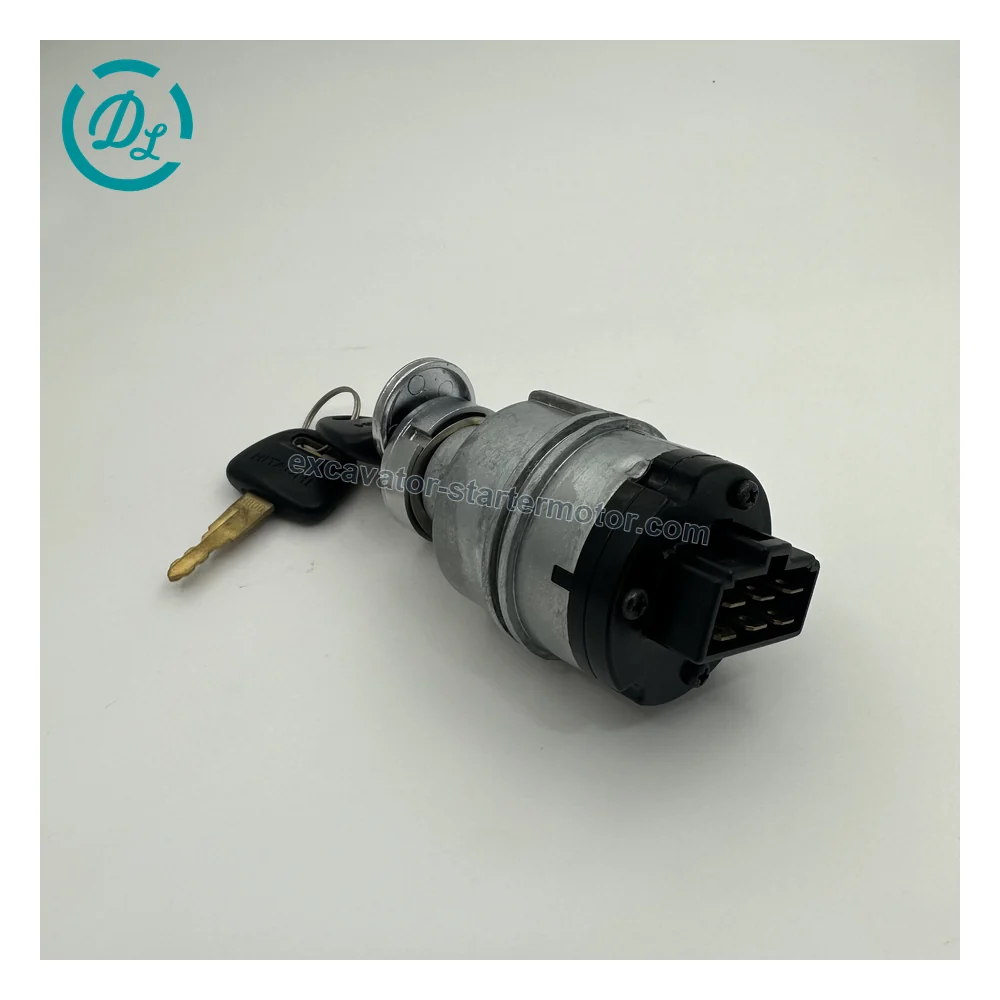 4448303 Key Start Switch for John Deere 75C 120C and Hitachi EX200-2 EX200-5, OEM/reference 4448303, Key Start / Ignition Switch, product view 5