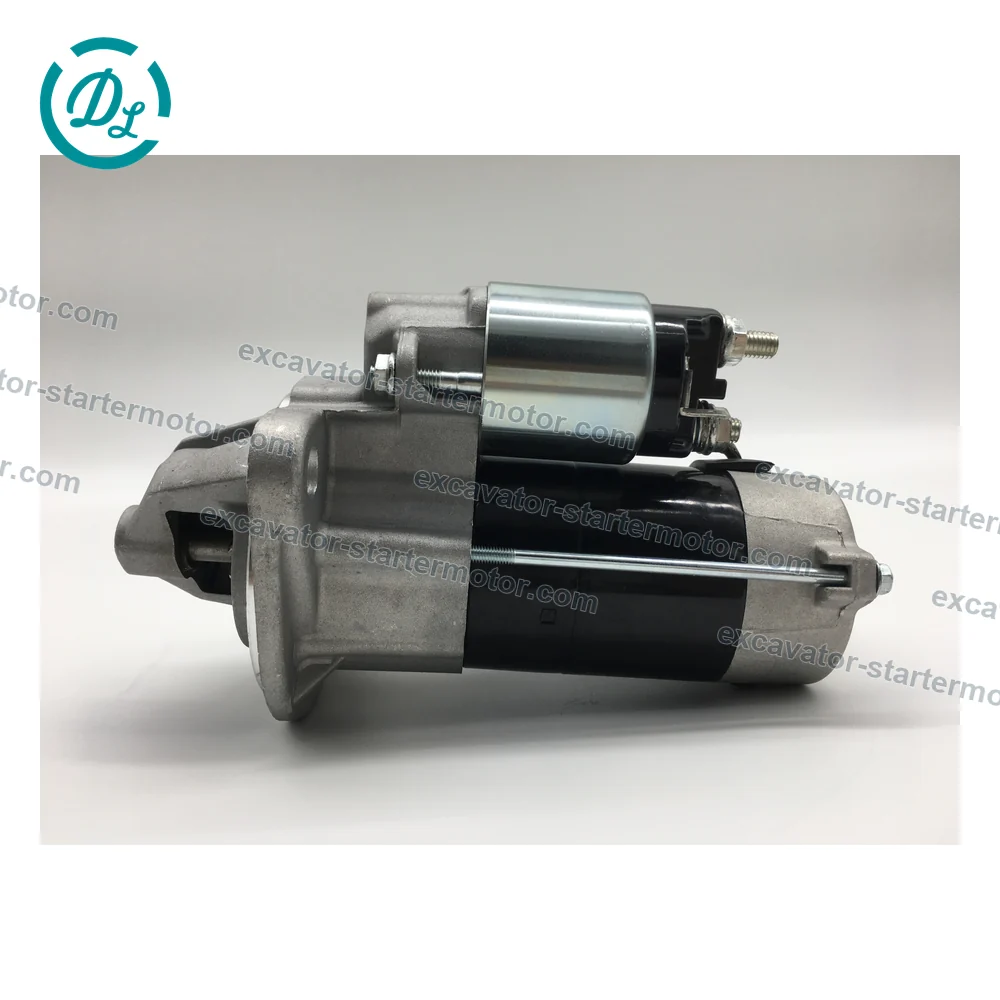 S114-624 12V 0.9kW 9-Tooth Starter for Komatsu PC20 Yanmar 3TNA72, OEM/reference S114-624, 12V 0.9kW 9-Tooth Starter Motor, product view 2