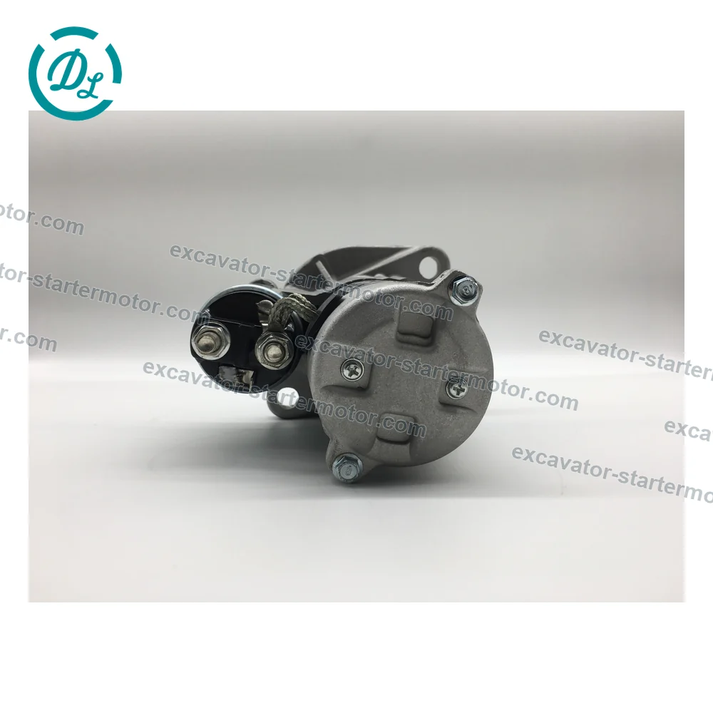 S114-624 12V 0.9kW 9-Tooth Starter for Komatsu PC20 Yanmar 3TNA72, OEM/reference S114-624, 12V 0.9kW 9-Tooth Starter Motor, product view 4