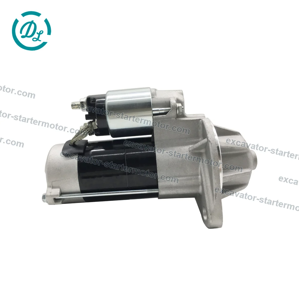 S114-624 12V 0.9kW 9-Tooth Starter for Komatsu PC20 Yanmar 3TNA72, OEM/reference S114-624, 12V 0.9kW 9-Tooth Starter Motor, product view 5