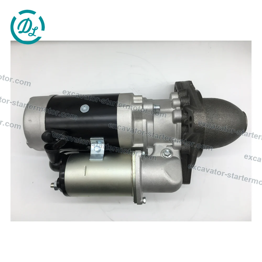 600-813-2750 0-21000-2310 24V 11kW 11-Tooth Starter for Komatsu 4D155 6D155, OEM/reference 600-813-2750, 24V 11kW 11-Tooth Starter, product view 2