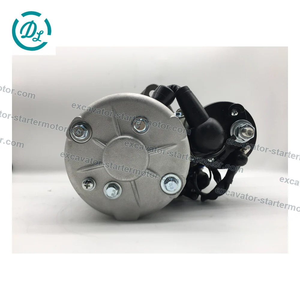 600-813-2750 0-21000-2310 24V 11kW 11-Tooth Starter for Komatsu 4D155 6D155, OEM/reference 600-813-2750, 24V 11kW 11-Tooth Starter, product view 5