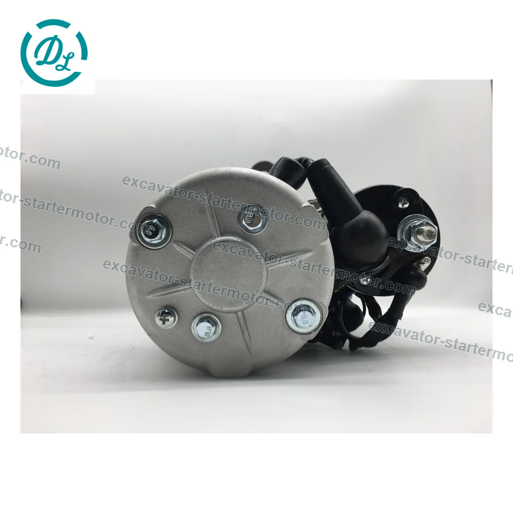 600-813-2750 0-21000-2310 24V 11kW 11-Tooth Starter for Komatsu 4D155 6D155, OEM/reference 600-813-2750, 24V 11kW 11-Tooth Starter, product view 6