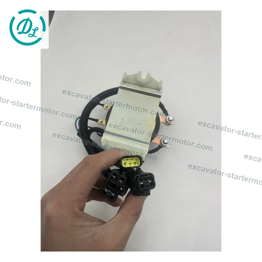 YN24S00003F1 24V Battery Relay for Kobelco SK200-6 SK200-8, OEM/reference YN24S00003F1, 24V Battery Relay Assembly, product view 6