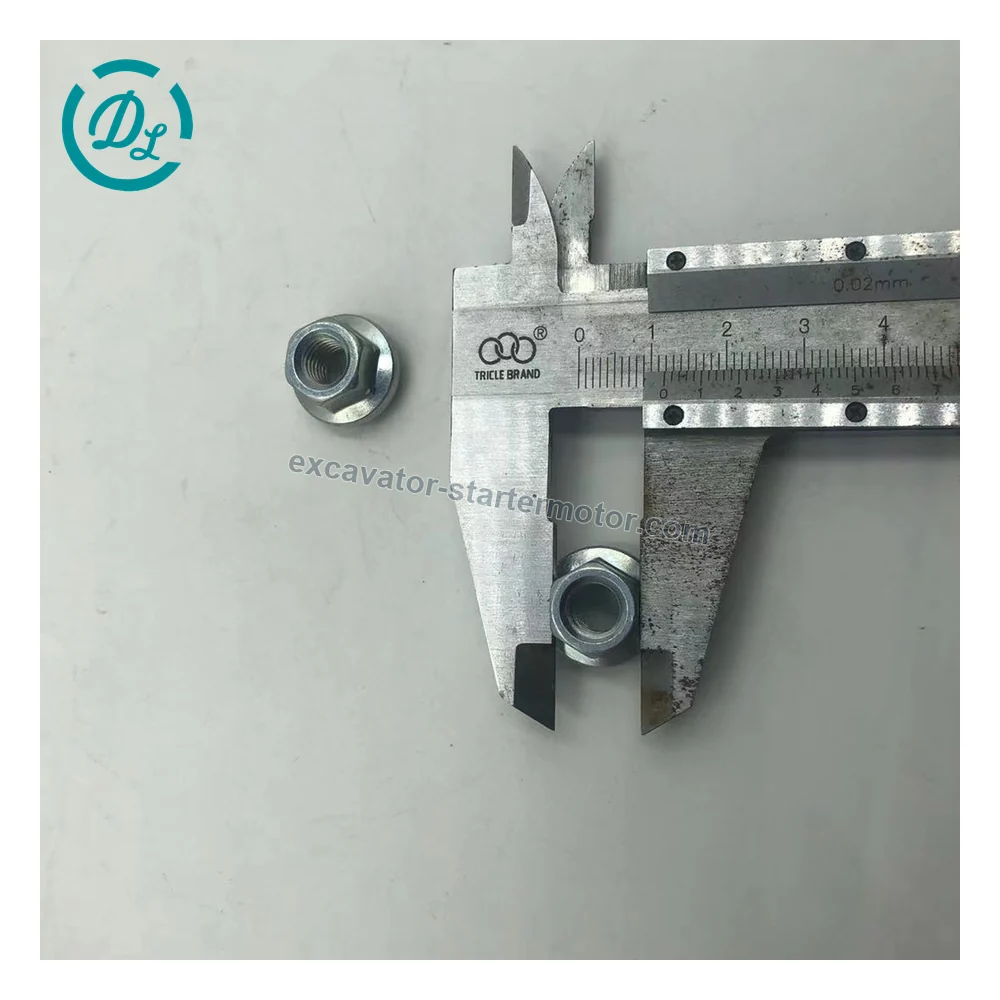 1-09440040-1 M8 Exhaust Manifold Nut for Isuzu 6BG1, OEM/reference 1-09440040-1, Exhaust Manifold Fastener Nut, product view 3