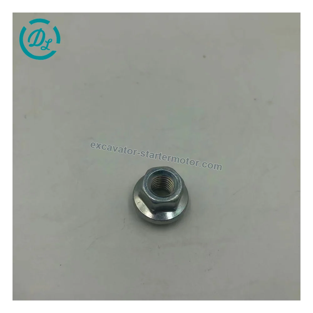 1-09440040-1 M8 Exhaust Manifold Nut for Isuzu 6BG1, OEM/reference 1-09440040-1, Exhaust Manifold Fastener Nut, product view 5