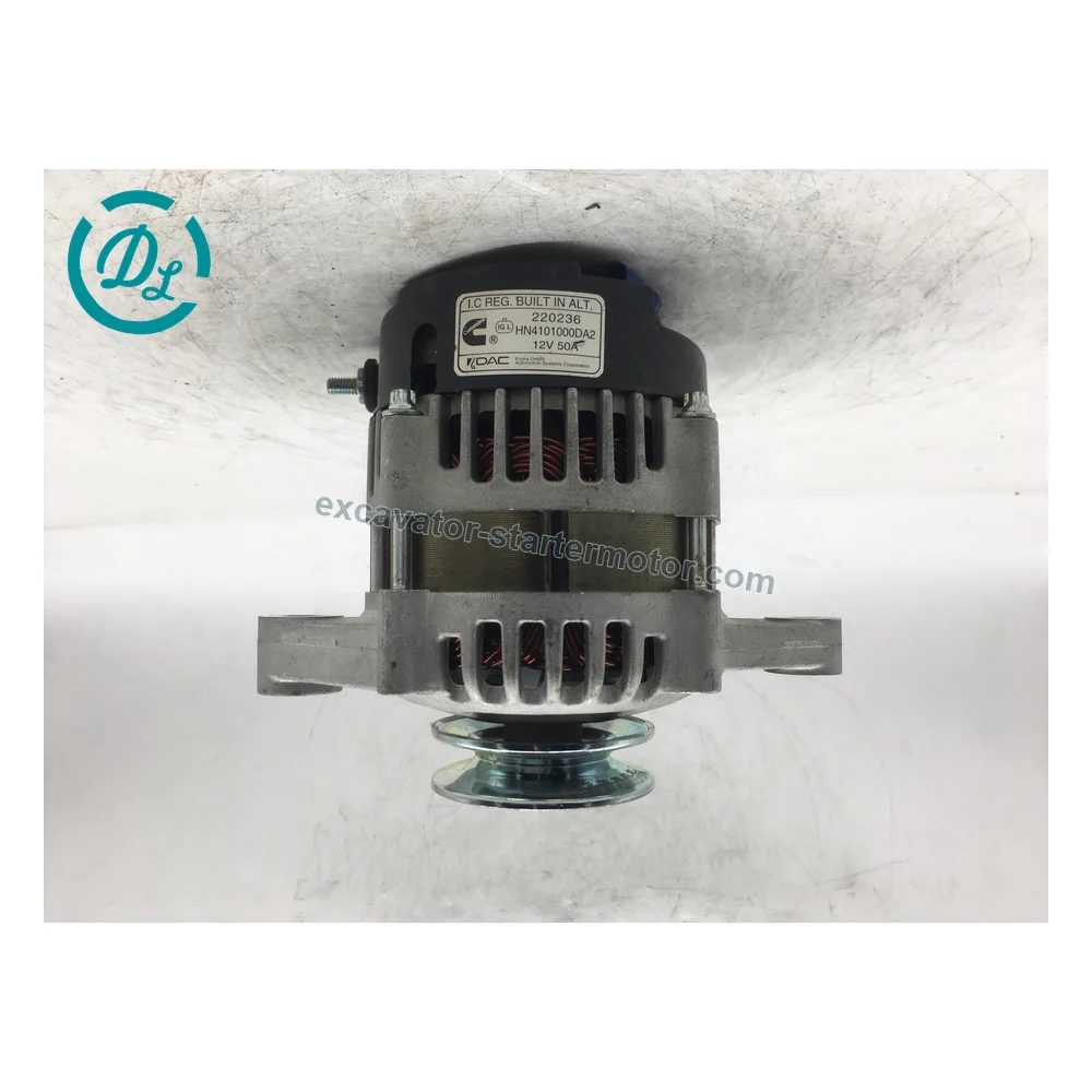220236 HN4101000DA2 12V 50A Alternator for Doosan D15S D18S, OEM/reference 220236, 12V 50A Internal-Regulator Alternator