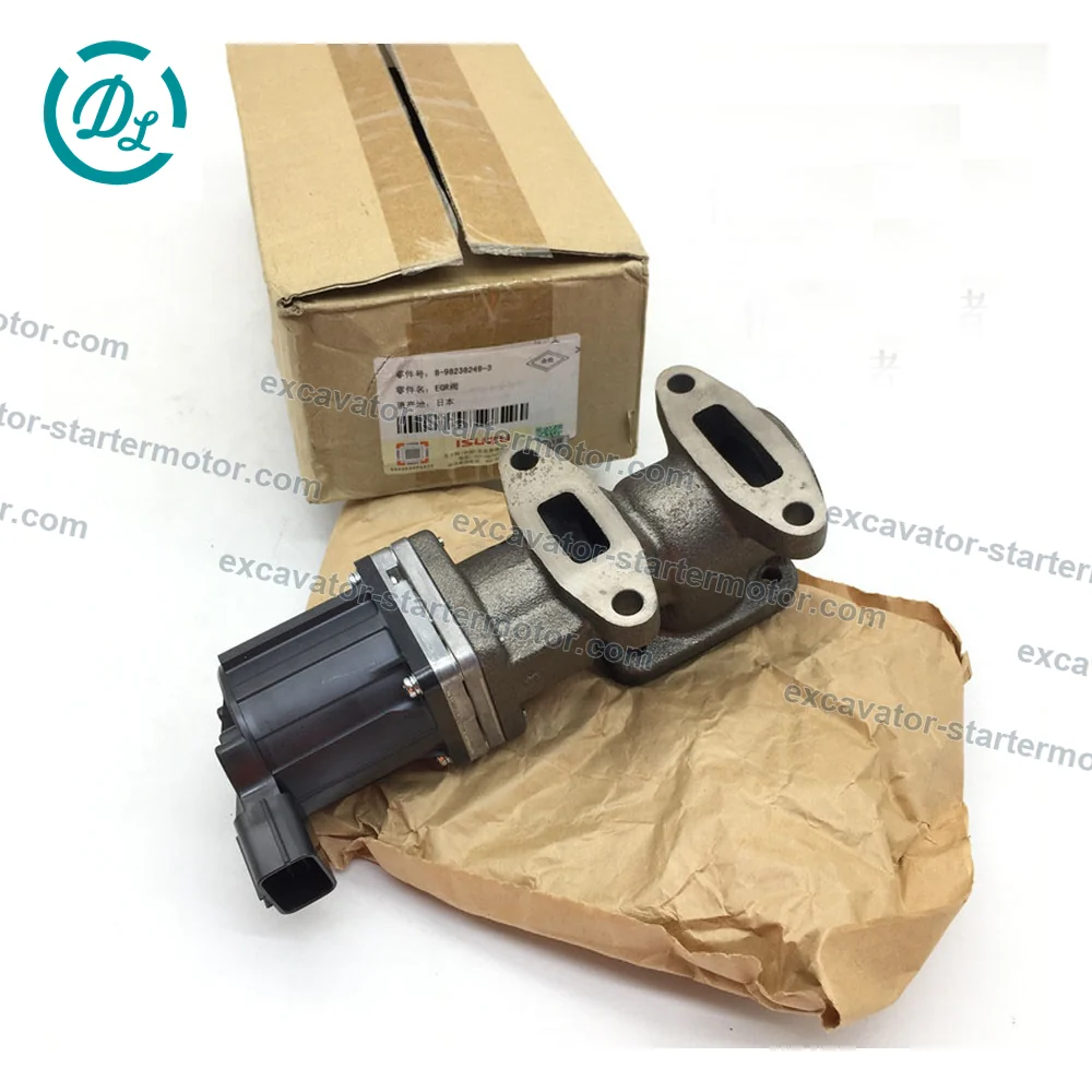 8-98238249-0 EGR Valve for Isuzu 4HK1 6HK1 Hitachi ZX200-3 ZX210-3, OEM/reference 8-98238249-0, EGR Valve Assembly, product view 2