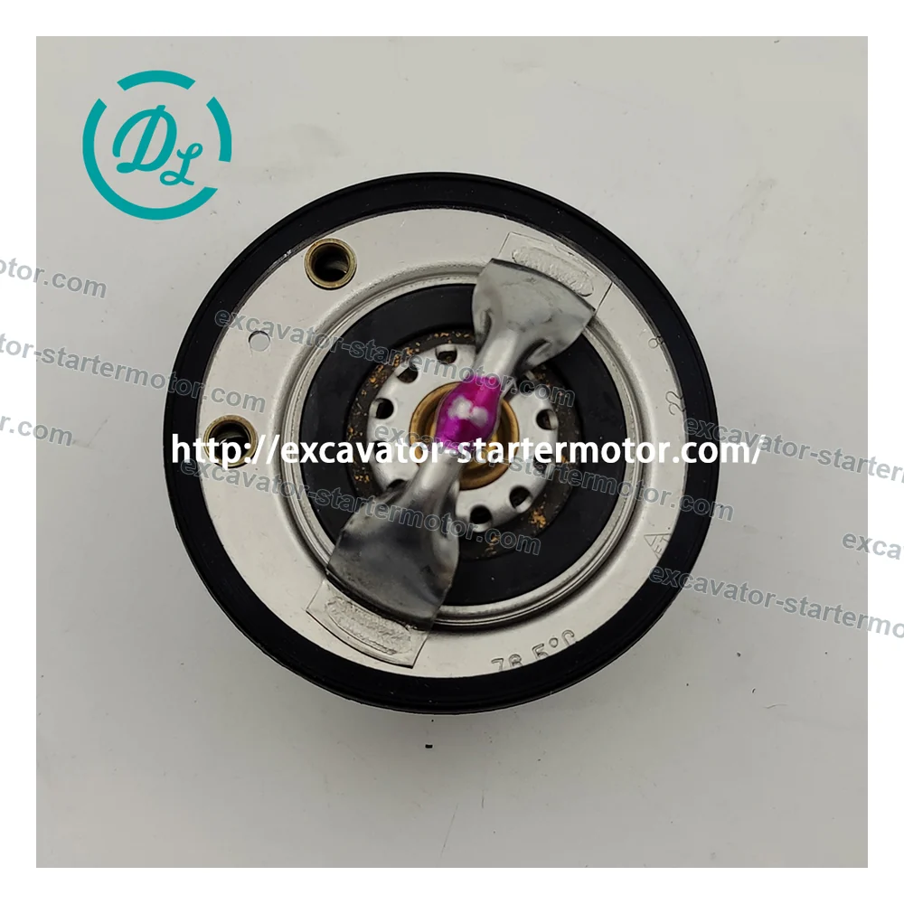 8-98238910-1 76.5C Thermostat for Isuzu 4HK1 and 6HK1 Engines, OEM/reference 8-98238910-1, 76.5 C Engine Coolant Thermostat, product view 2