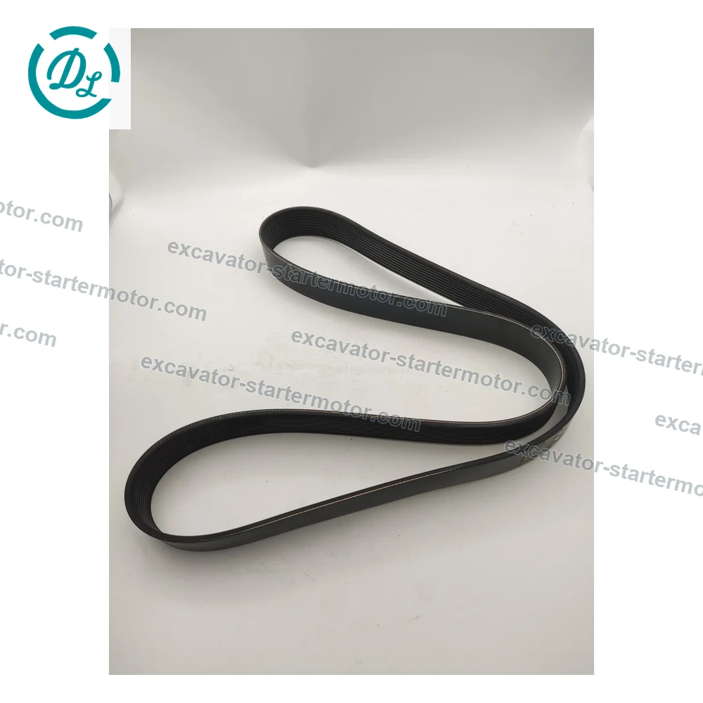 15078671 8PK1473 V-Ribbed Fan Belt for Volvo EC210B Excavator, OEM/reference 15078671, 8PK1473 V-Ribbed Belt, product view 4