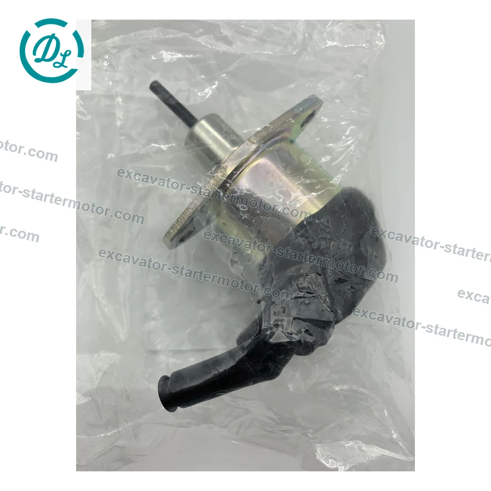 1G772-60014 12V Fuel Stop Solenoid for Kubota V2607 V3307 KX057 KX080, OEM/reference 1G772-60014, 12V Fuel Stop Solenoid, product view 2