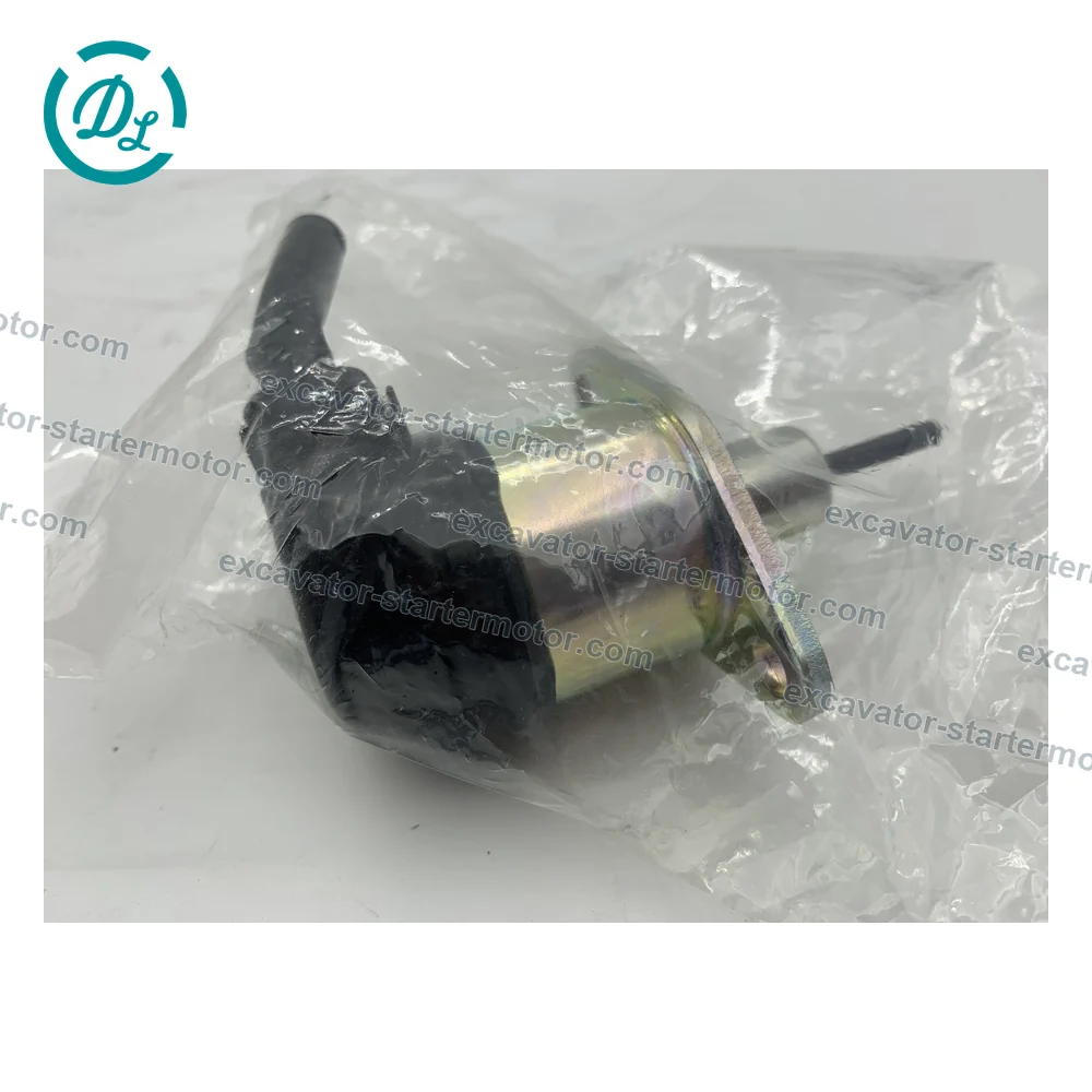 1G772-60014 12V Fuel Stop Solenoid for Kubota V2607 V3307 KX057 KX080, OEM/reference 1G772-60014, 12V Fuel Stop Solenoid, product view 3
