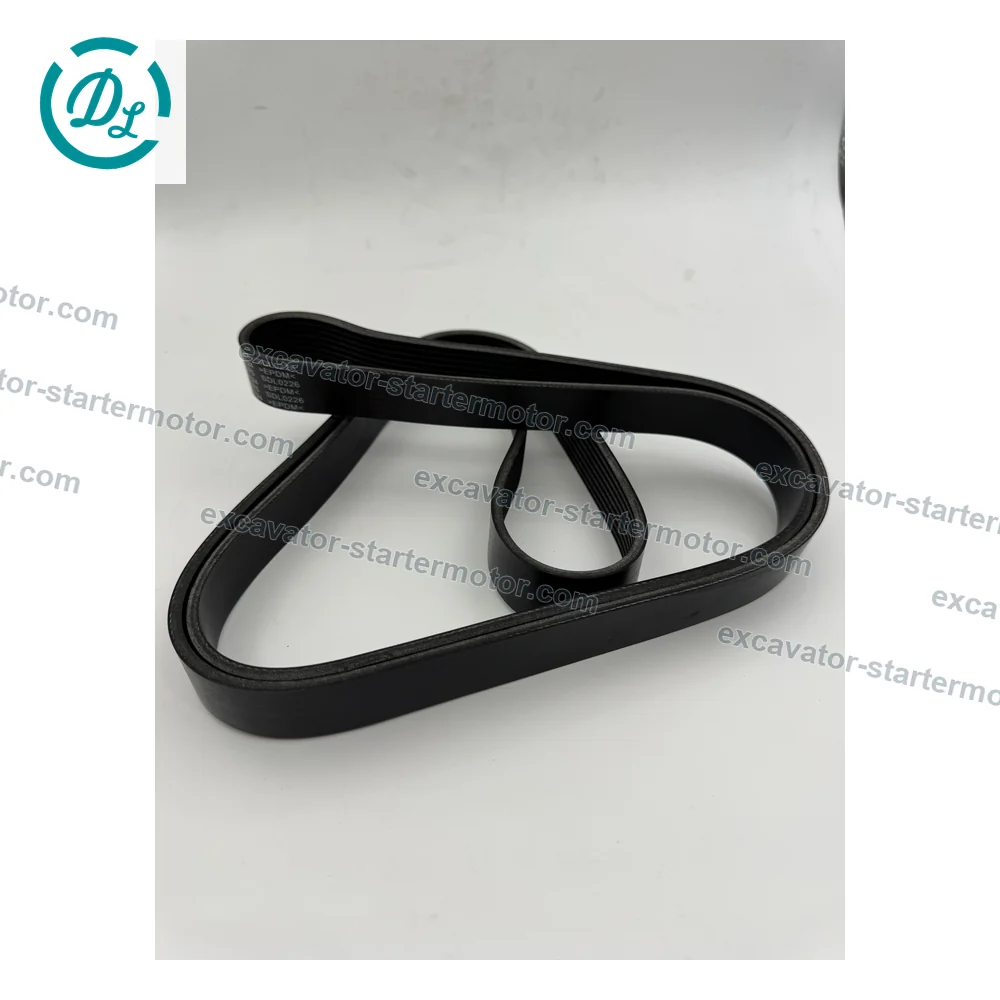 3972375 8PK2124 Fan Belt for Cummins ISF3.8 Engine, OEM/reference 3972375, 8PK2124 V-Ribbed Fan Belt, product view 5